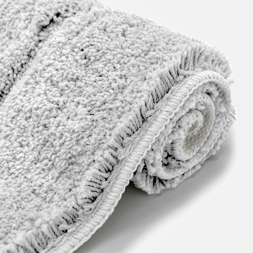 Velosso Mayfair White Microfibre Bath Mat Set Image 3