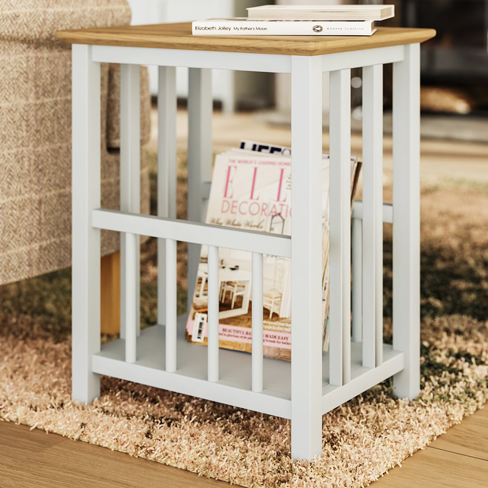 FWStyle Taberno Linen Magazine Table Image 1