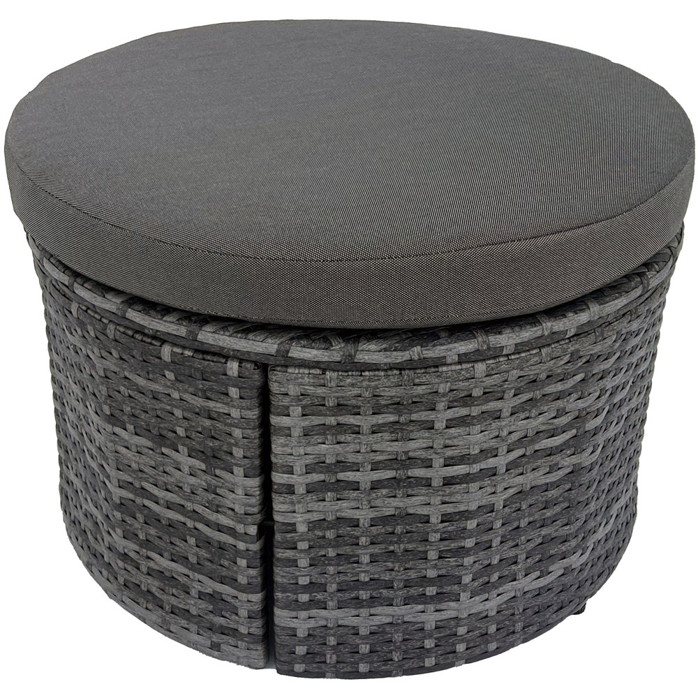 Furniture One 8 Seater Rattan Sun Lounger Sofa Set with Canopy 180cm Image 3