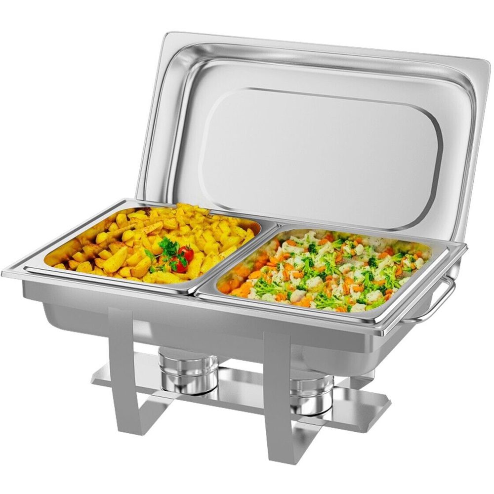 Costway 4 Pan 9L Stainless Steel Food Warmer 2 Pack Image 5