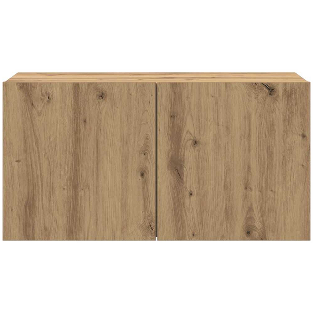 vidaXL 2 Door Artisan Oak Wall Mounted TV Cabinet Image 6