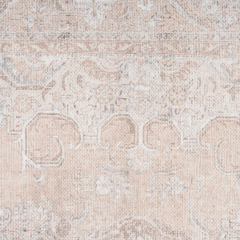 Kukoon Zoe Beige Flat Vintage Rug 120 x 170cm Image 4