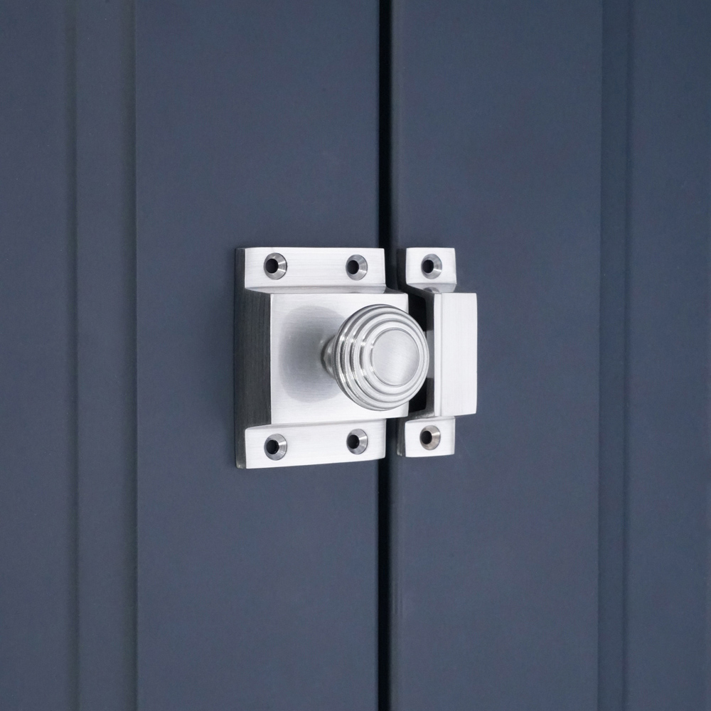 Spira Brass Beehive Satin Chrome Cupboard Catch Image 2