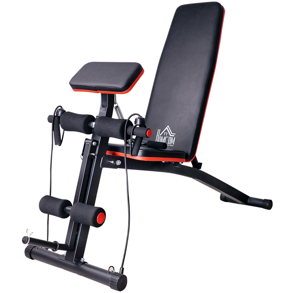 HOMCOM Foldable Adjustable Weight Lifting Sit Up Bench Image 1