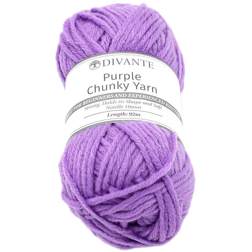 Divante Purple Chunky Yarn 100g Image