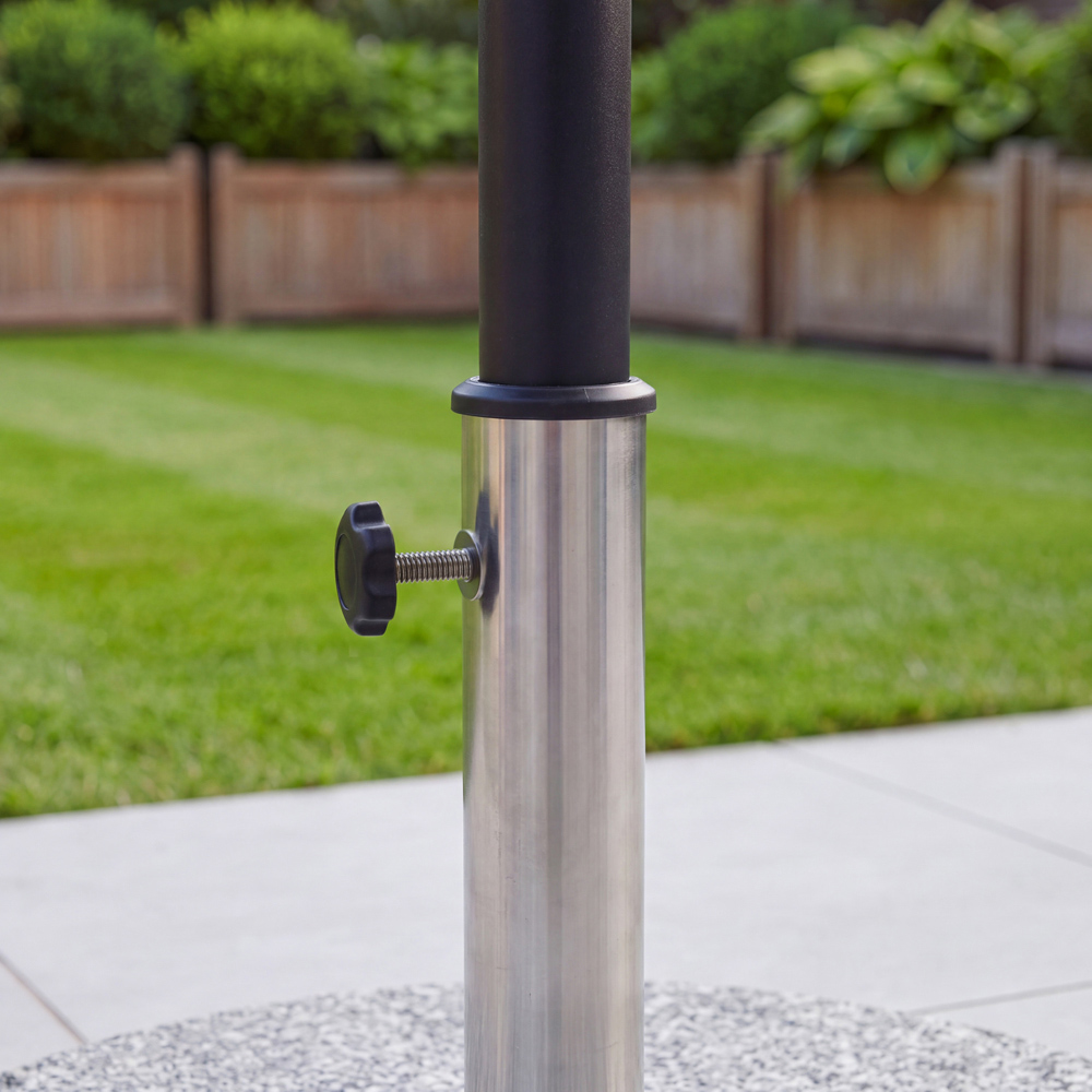 Charles Bentley Grey Round Granite Parasol Base 15kg Image 5