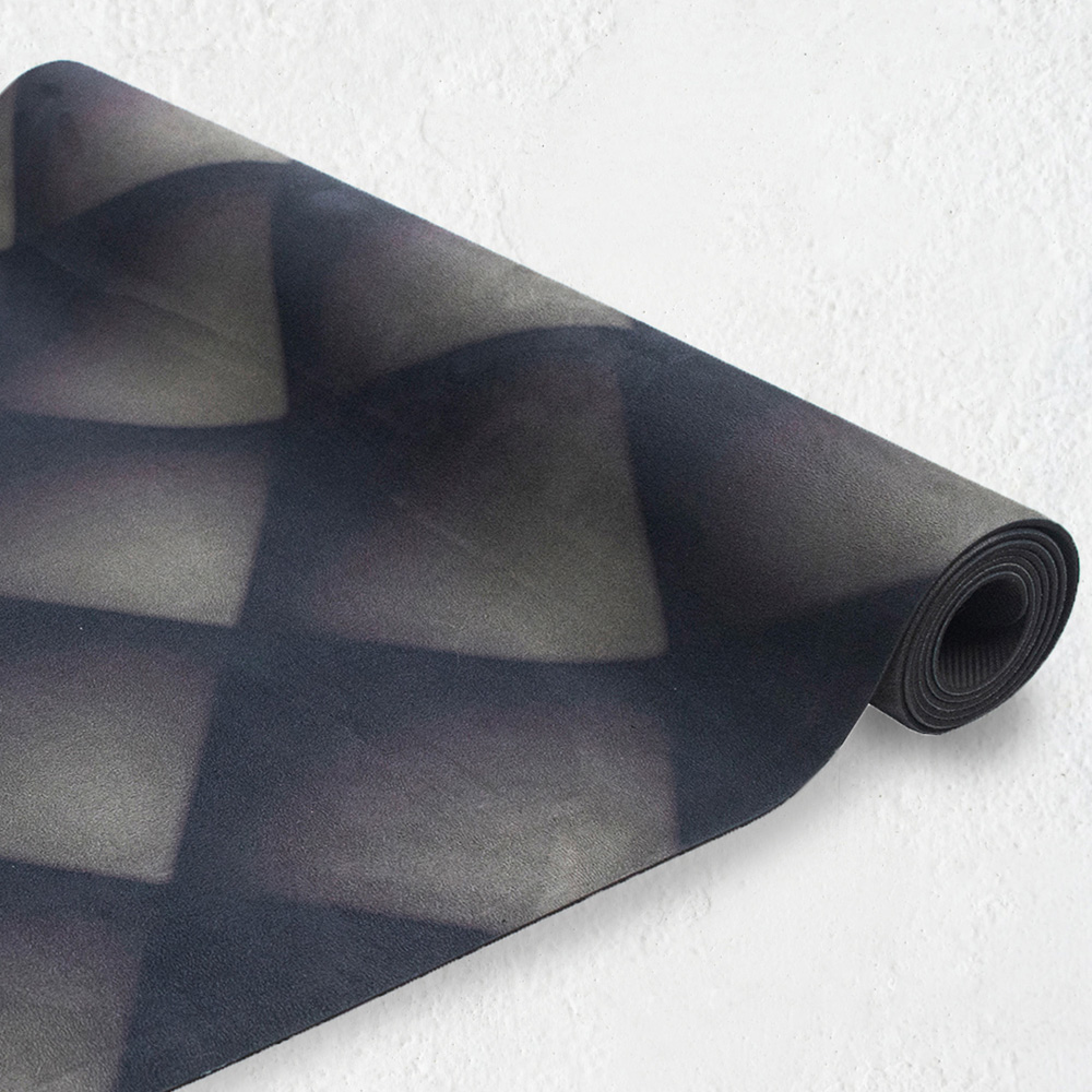 Myga Black Vegan Suede Yoga Mat Image 2