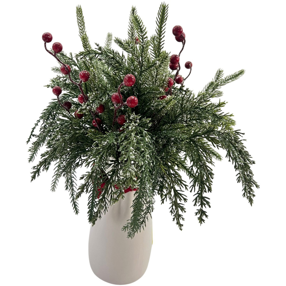 Frosted Red Berry Floristry Pot Image 3