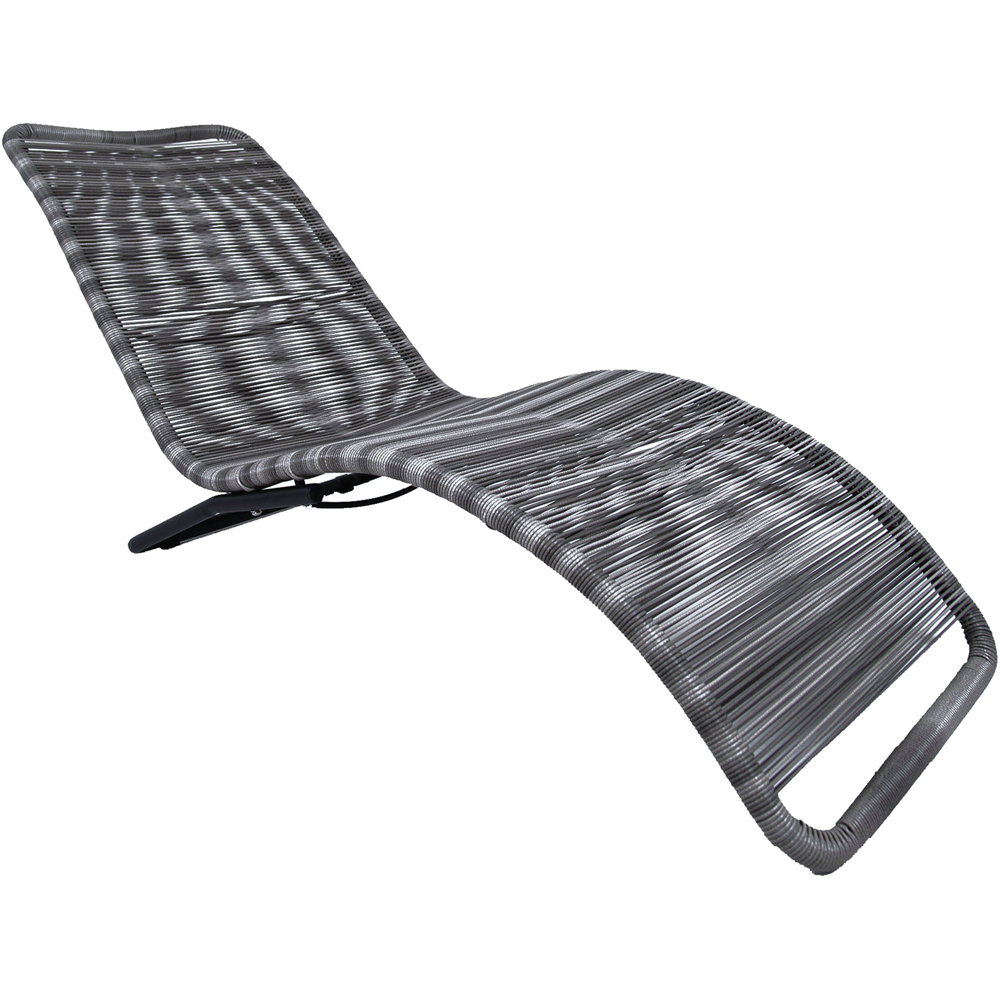Charles Bentley Grey Zanzibar Sun Lounger Image 2