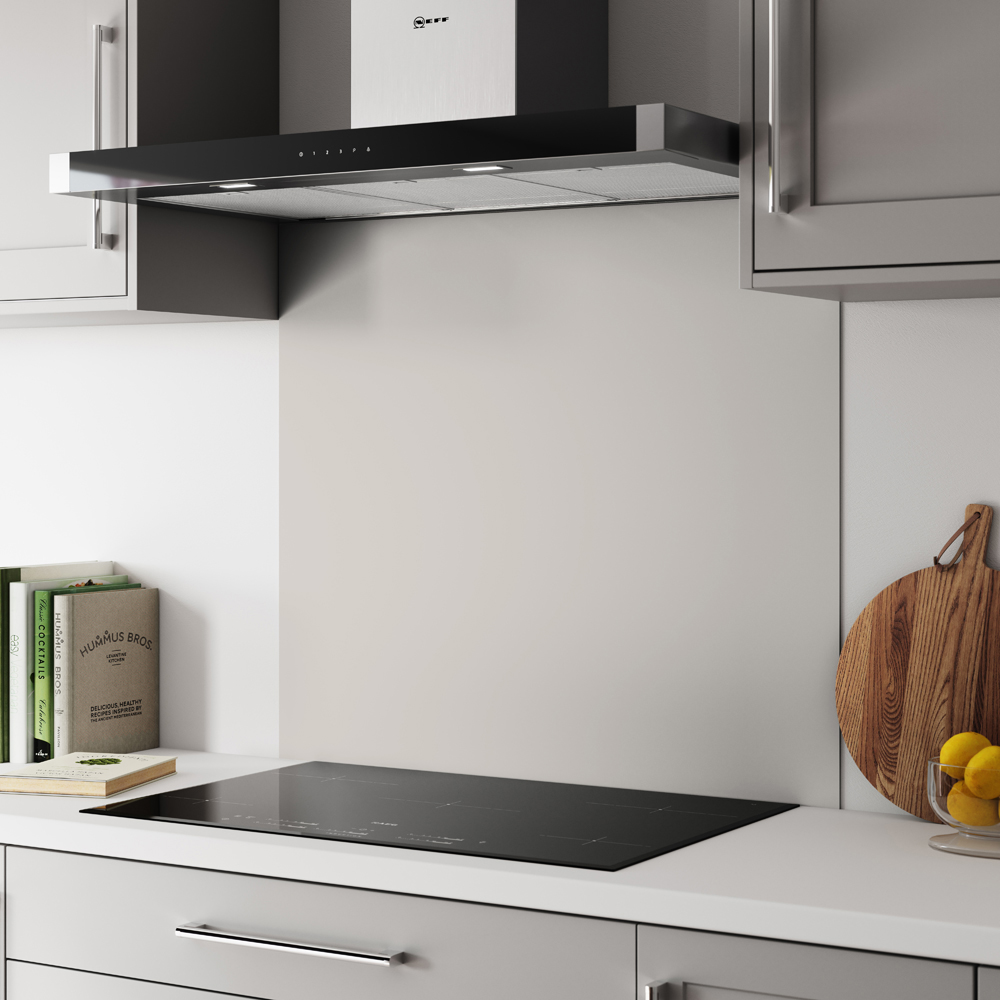 Alloy Malibu Grey and Storm Blue Kitchen Hob Splashback 900 x 800 x 4mm Image 1