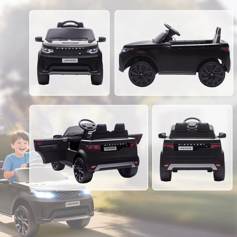 Tommy Toys Black Land Rover Discovery Licensed Kids Electric Car with Remote 12V Image 3