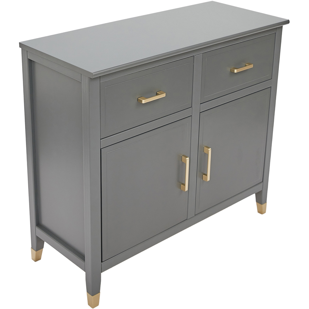 Palazzi 2 Doors 2 Drawers Grey Sideboard Image 4