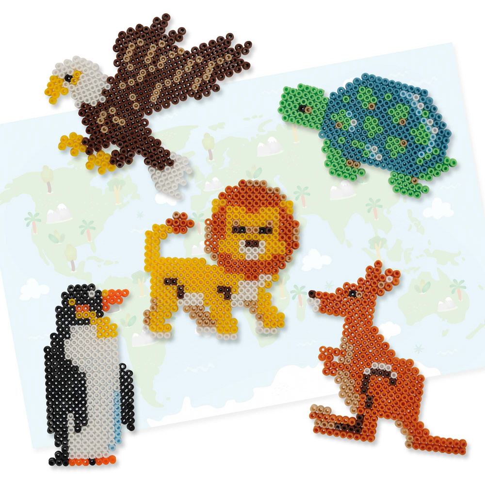 SES Creative Beedz World Animals Iron On Beads Kit 3500 Piece Image 4