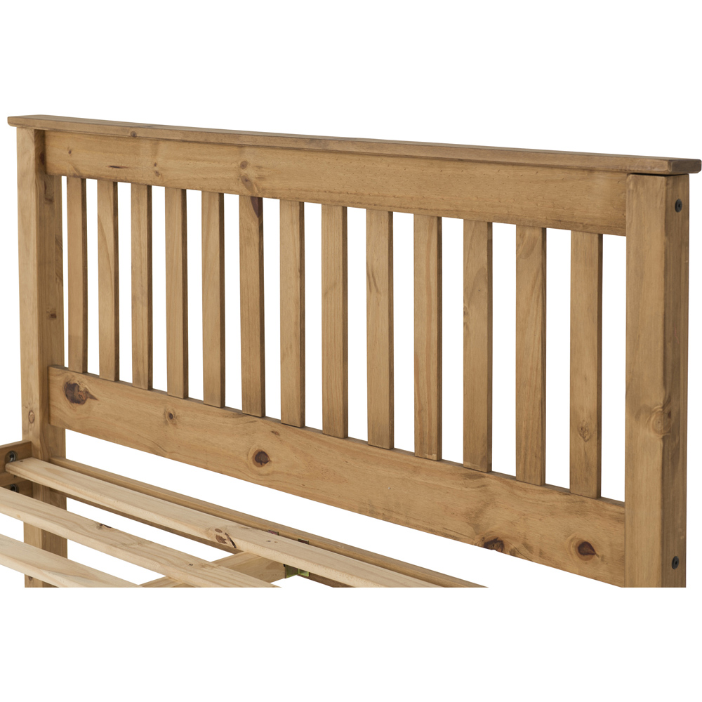 Seconique Monaco King Size Distressed Waxed Pine High End Bed Image 5