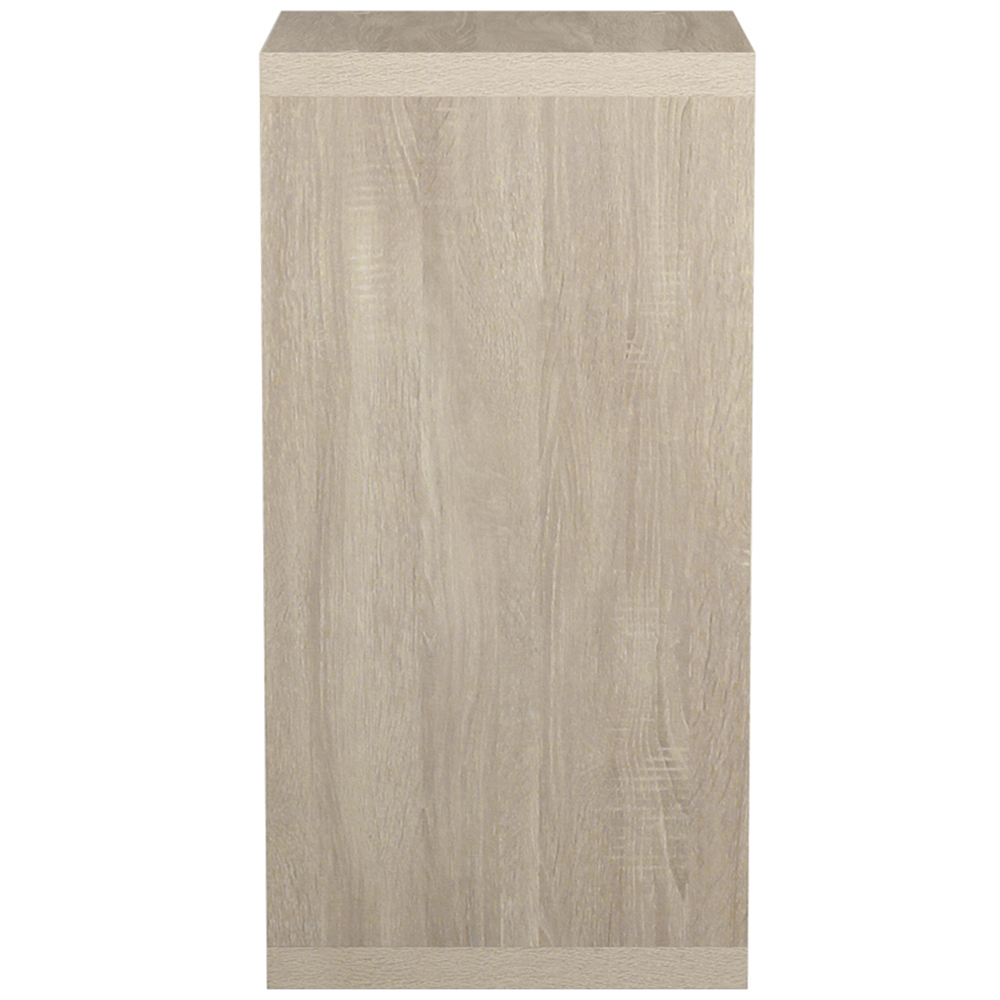 Clever Cube 2 Shelf Light Oak Effect Storage Unit Image 4