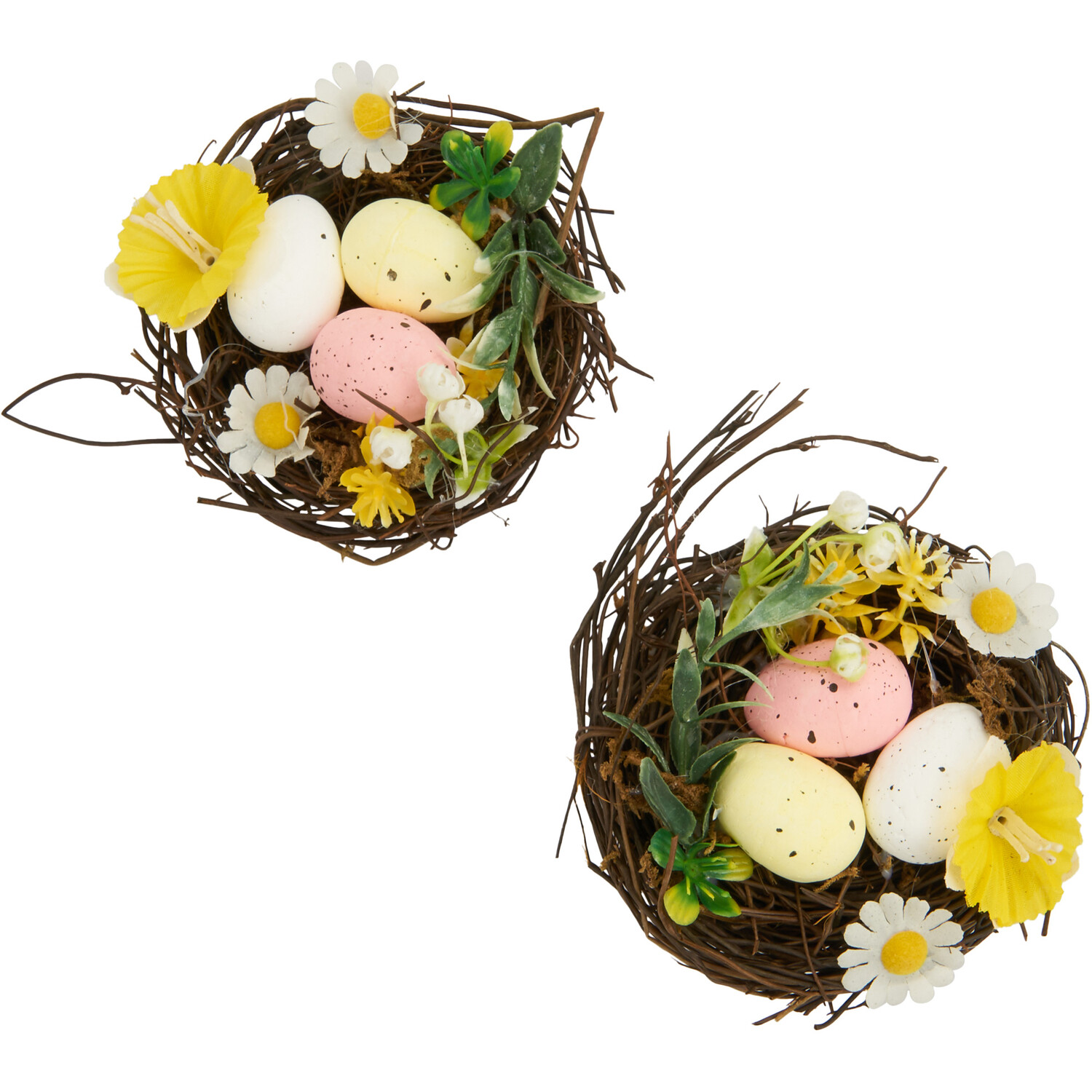 Easter Craft Nest with Flowers Image 1