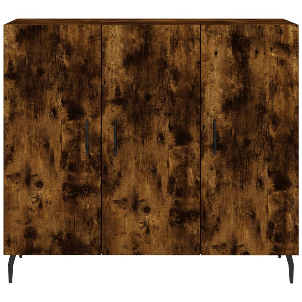 vidaXL 3 Door Smoked Oak Large Sideboard Image 6