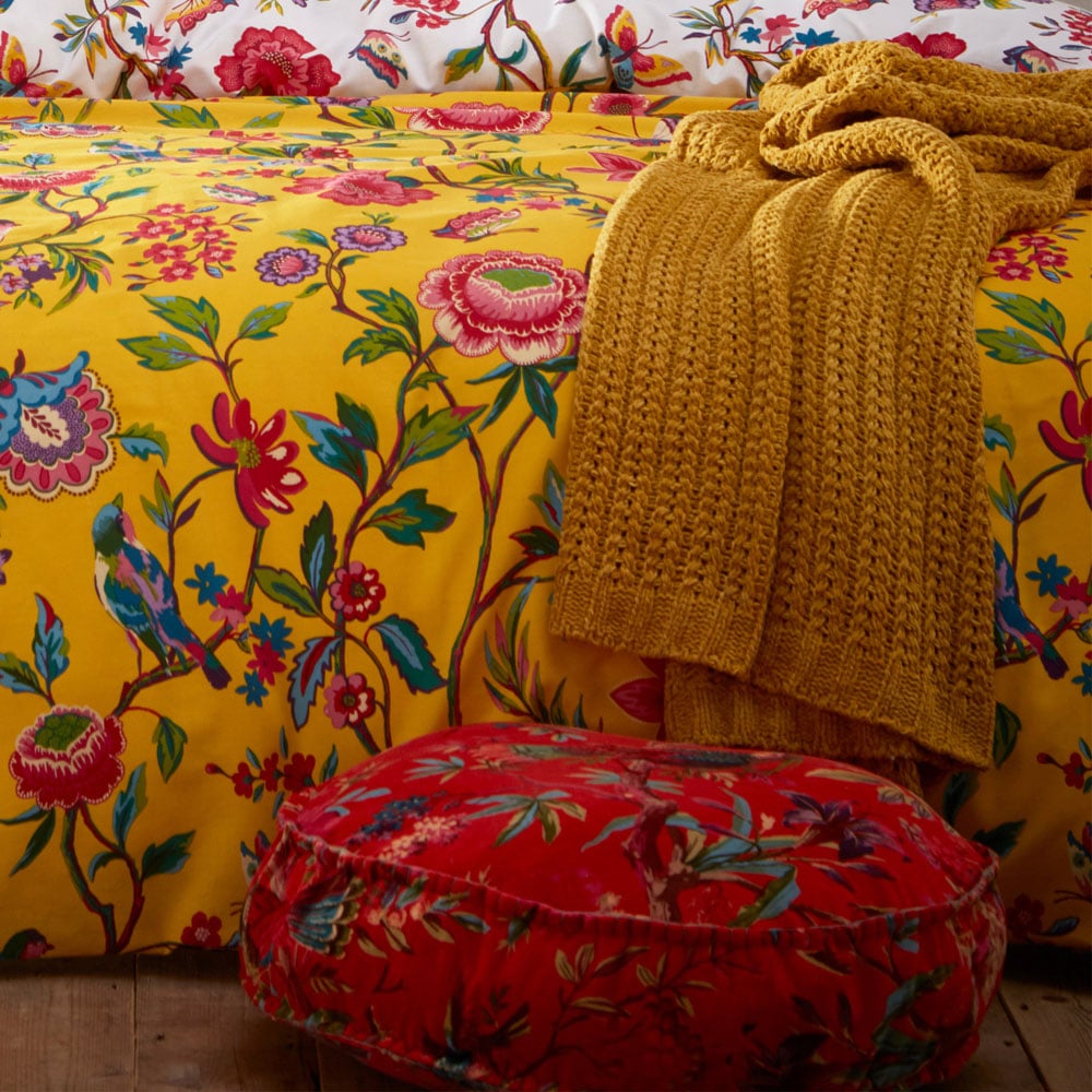 furn. Pomelo Tropical Double Yellow Duvet Set Image 3