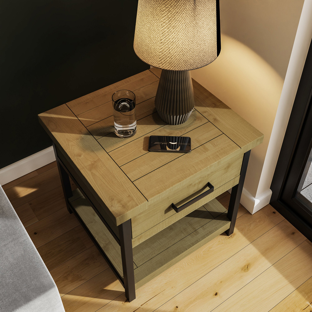 FWStyle Lowry Industrial Side Table Image 4