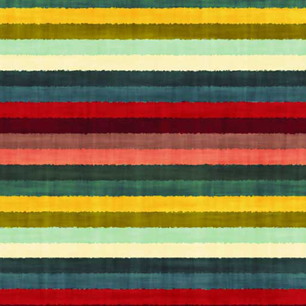 Warren Reed Designer Large Multicolour Striped Brish Pattern Suitcase Image 3