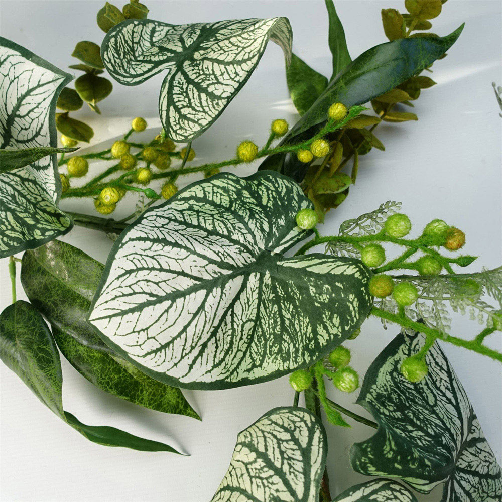 Leaf Trailing Alocasia Sinuata Hanging Artificial Plant 5ft Image 3