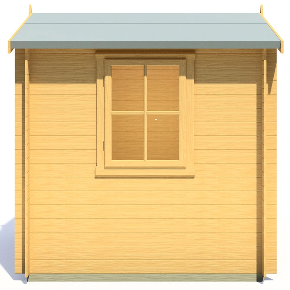 Shire Bradley 7 x 7ft Double Door Pressure Treated Wooden Log Cabin Image 4