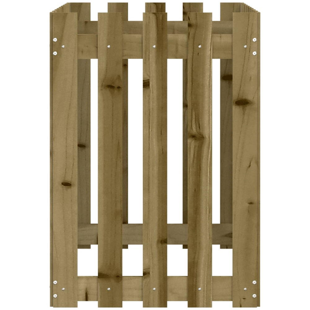 vidaXL Natural Impregnated Pine Wood Fence Design Raised Garden Bed 100 x 50 x 70cm Image 5