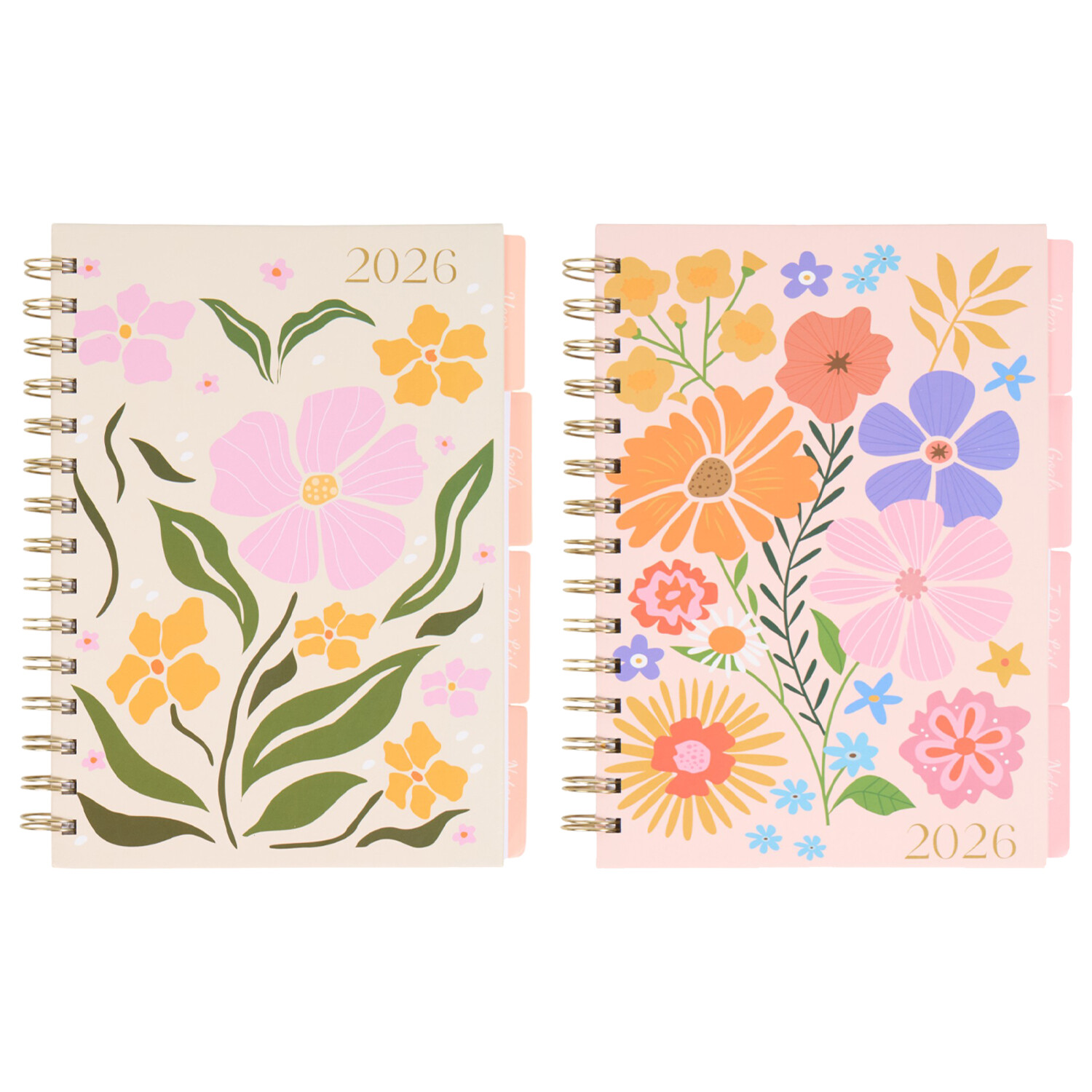 2026 A5 Floral Organiser with Dividers Image 6