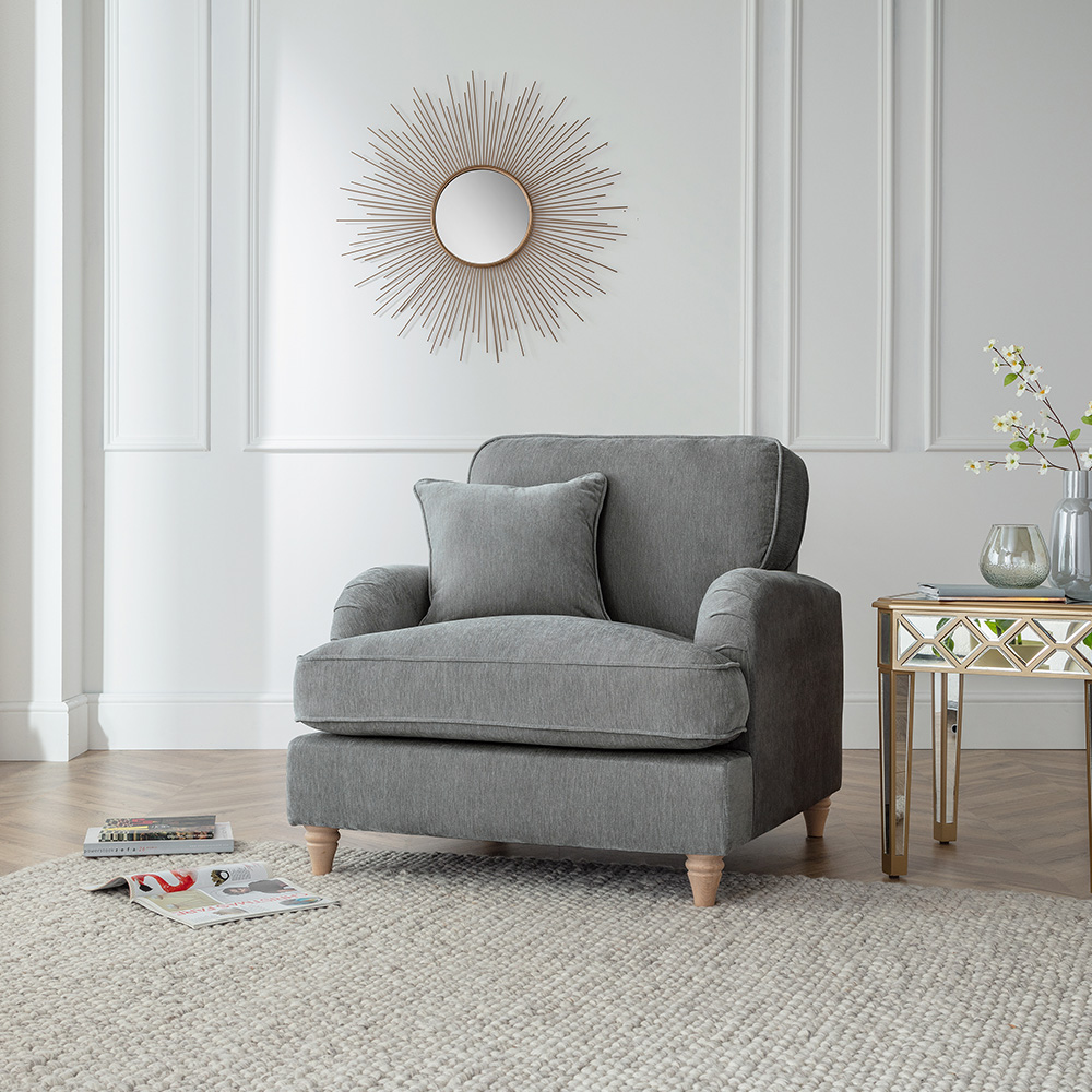 The Vienna Charcoal Armchair Image 5