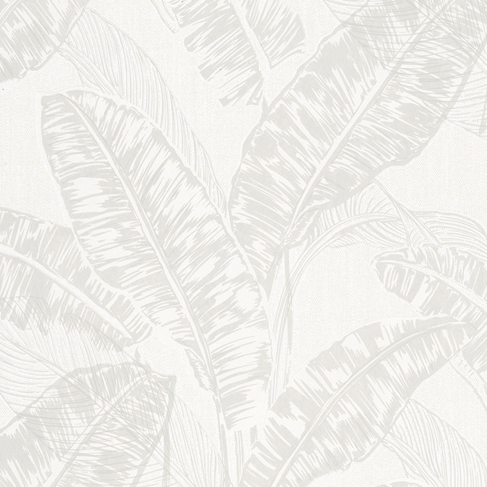 Galerie Imagine Tropical Jungle Leaves Beige and Cream Wallpaper Image