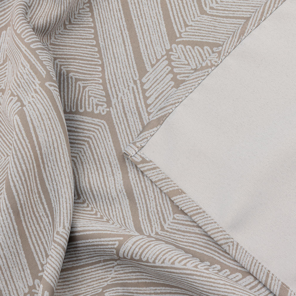Alan Symonds Cream Geometric Aztec Print Blackout Ring Top Eyelet Curtains 229 x 183cm Image 4