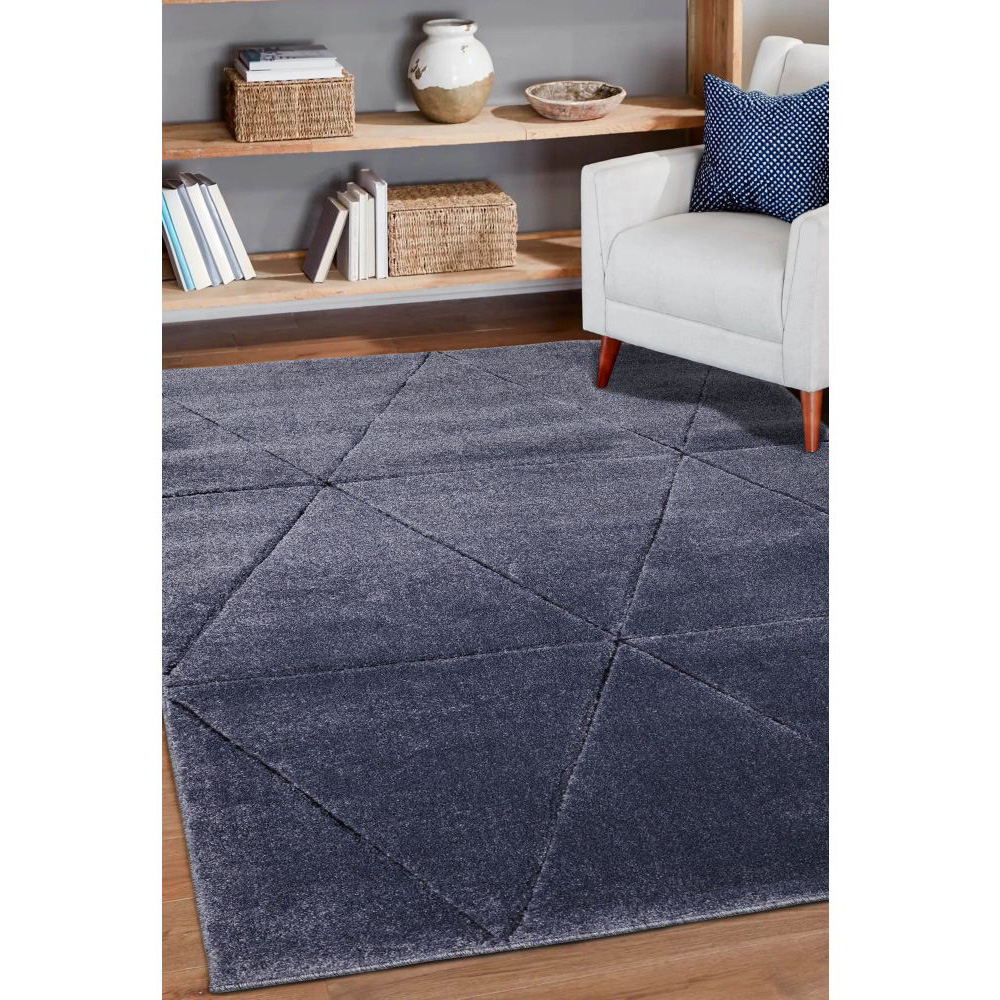 Homemaker Newport Capleton Blue Rug 80 x 150cm Image 5