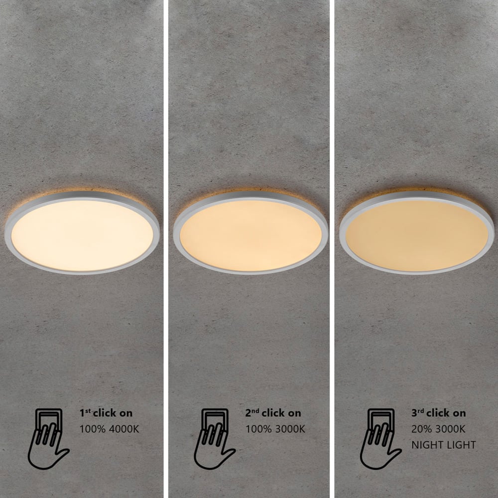 Nordlux Oja 42 Chrome Ceiling Light Image 7