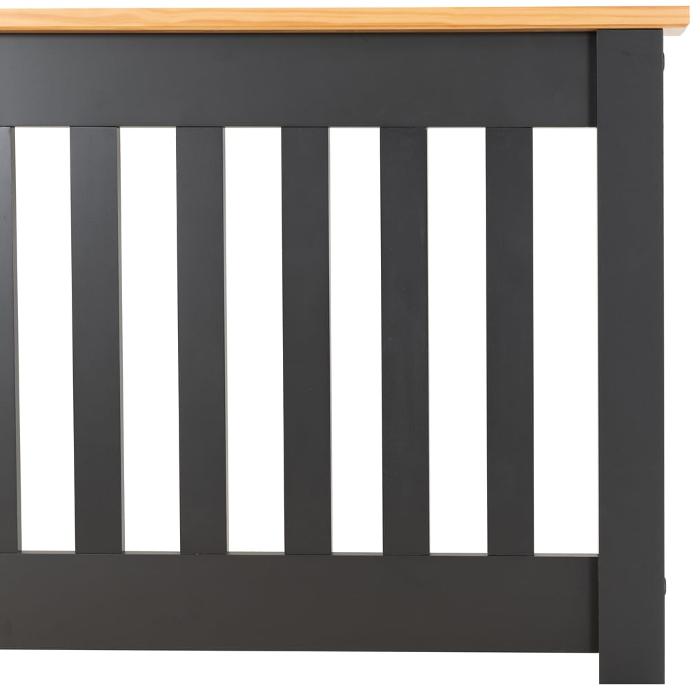 Seconique Monaco Double Grey and Oak Effect Low End Bed Image 5