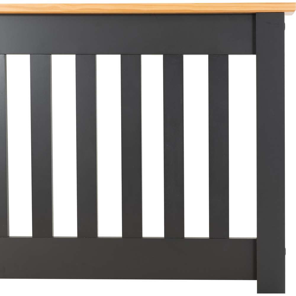 Seconique Monaco King Size Grey and Oak Effect Low End Bed Image 5