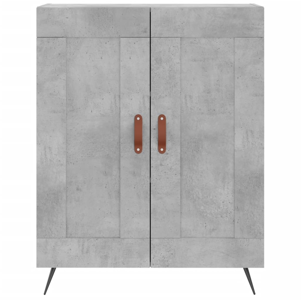 vidaXL 2 Door Concrete Grey Sideboard Image 5
