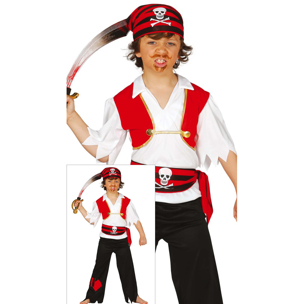 Fiestas Guirca Pirate Costume 7 to 9 Years Image 2