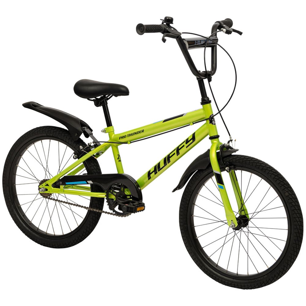 Huffy Pro Thunder Kids Single Speed 20 inch Acid Green Bike Image 3