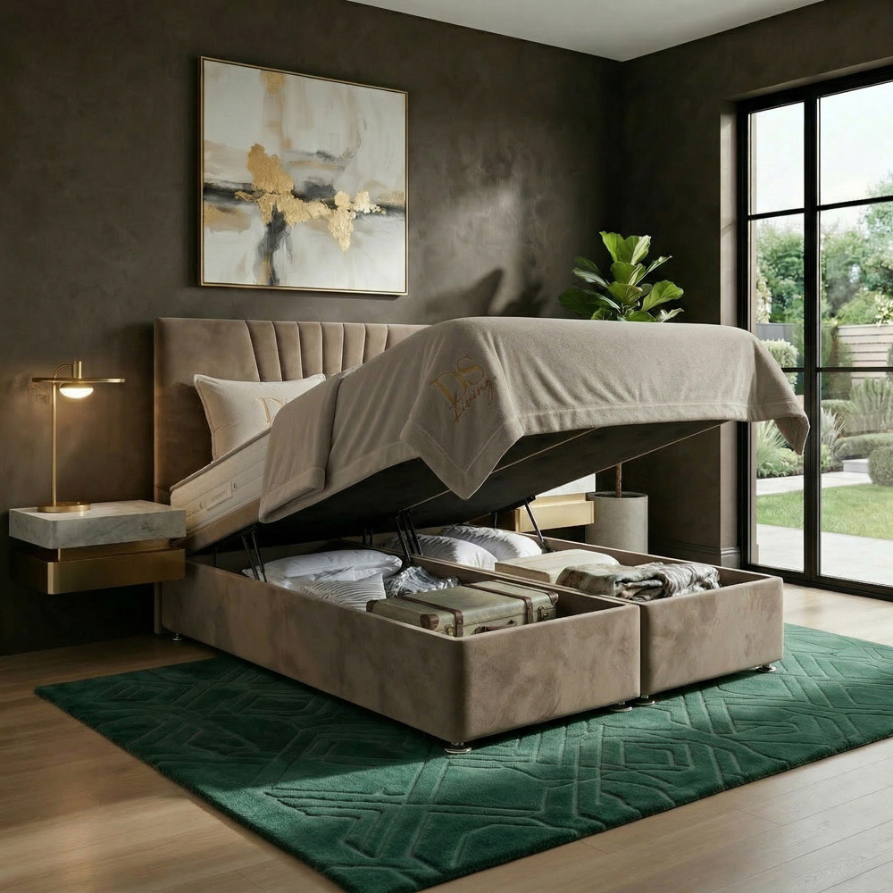 DS Living Vesper Double Mink Ottoman Bed Image 2