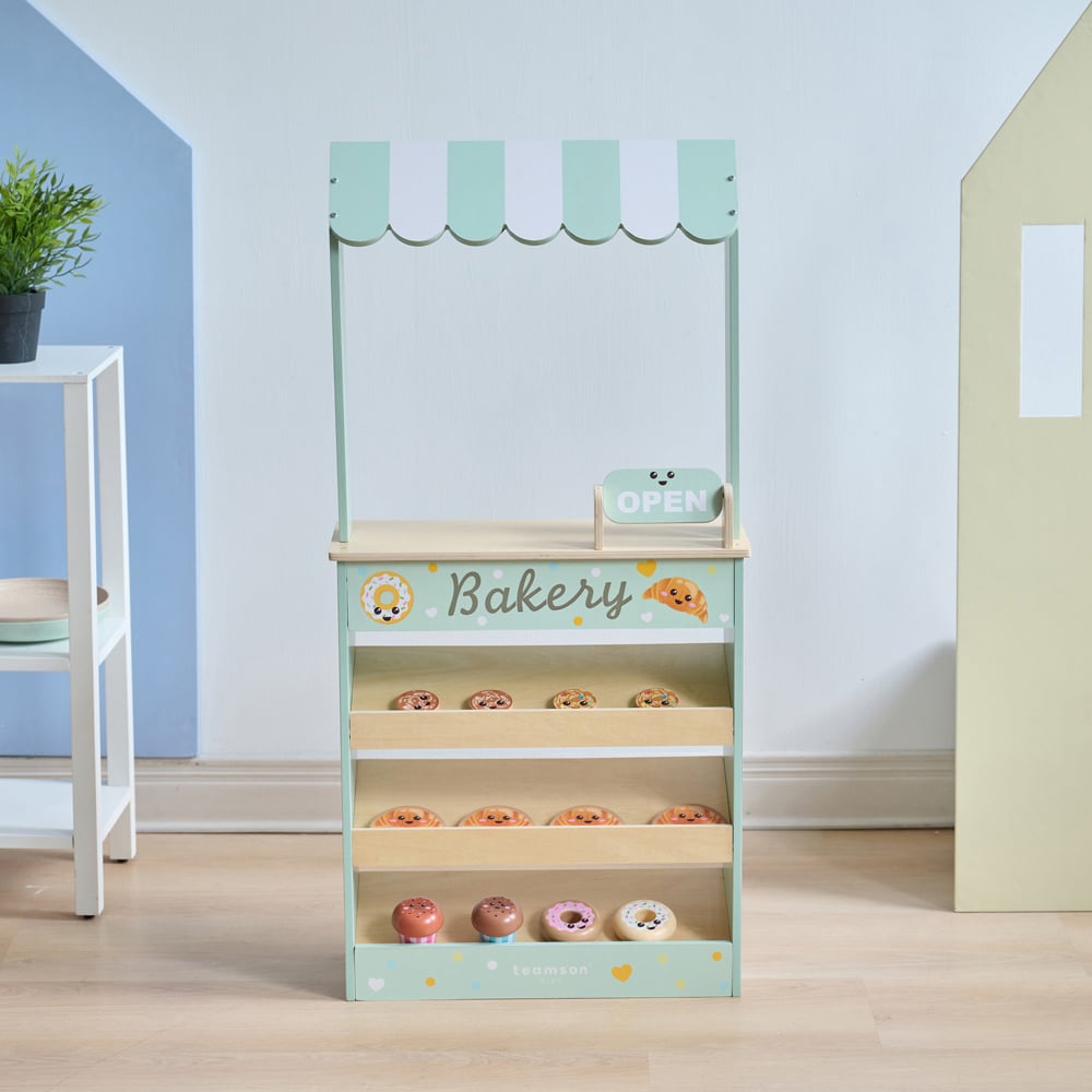 Teamson Kids Jolly Pals Mint Bakery Stand Play Set Image 2