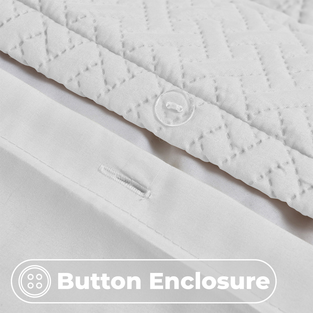 Velosso King Size White Paloma Duvet Set Image 3