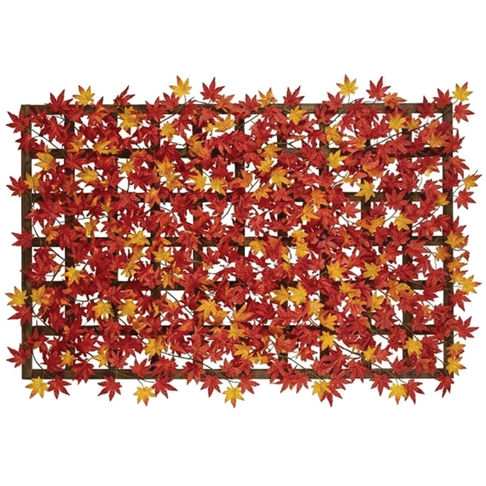 Garden Gear Artificial Red Acer Folding Hedge Trellis 1 x 2m Image 1
