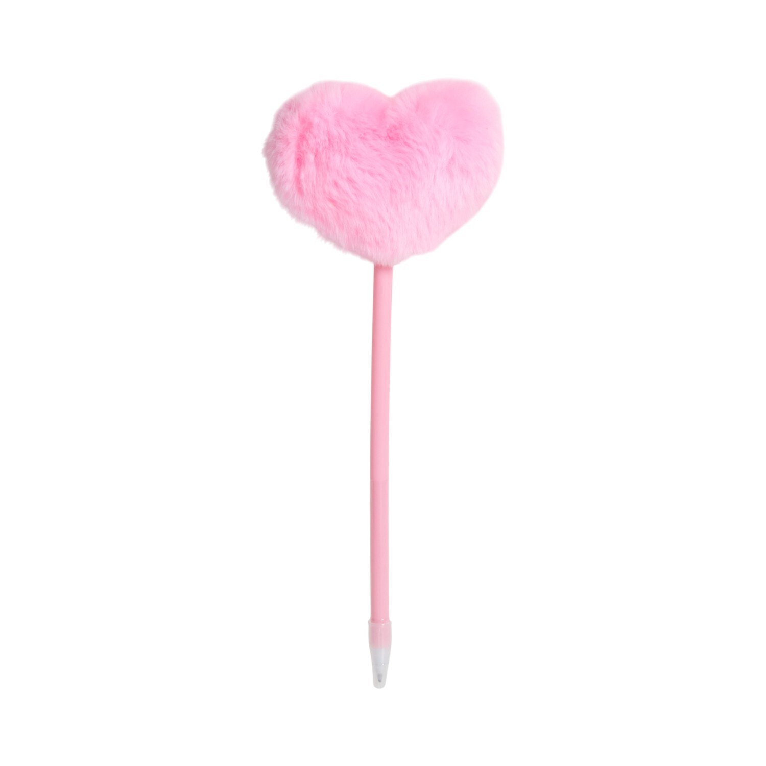 Fluffy Heart Pom Pom Pen Image 4