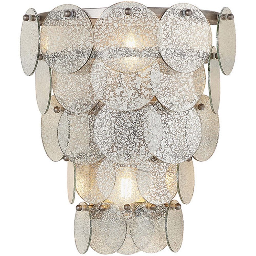 Merano Trapani 2 Pack Glass Wall Light Image 3