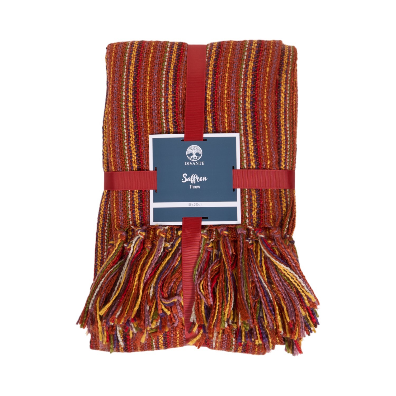 Saffron Woven Throw Multicolour Image 1