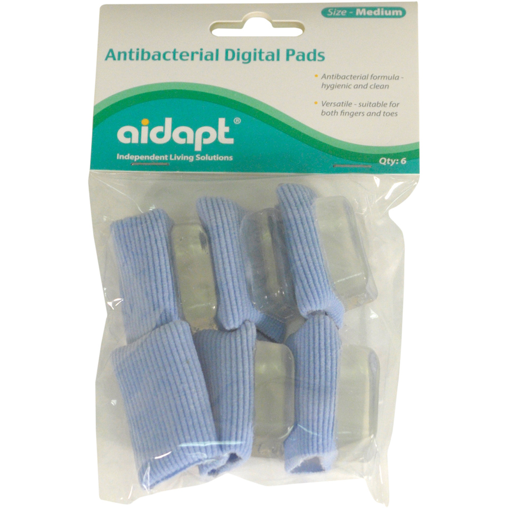 Aidapt Toe or Finger Antibacterial Digital Pad Medium 6 Pack Image 1