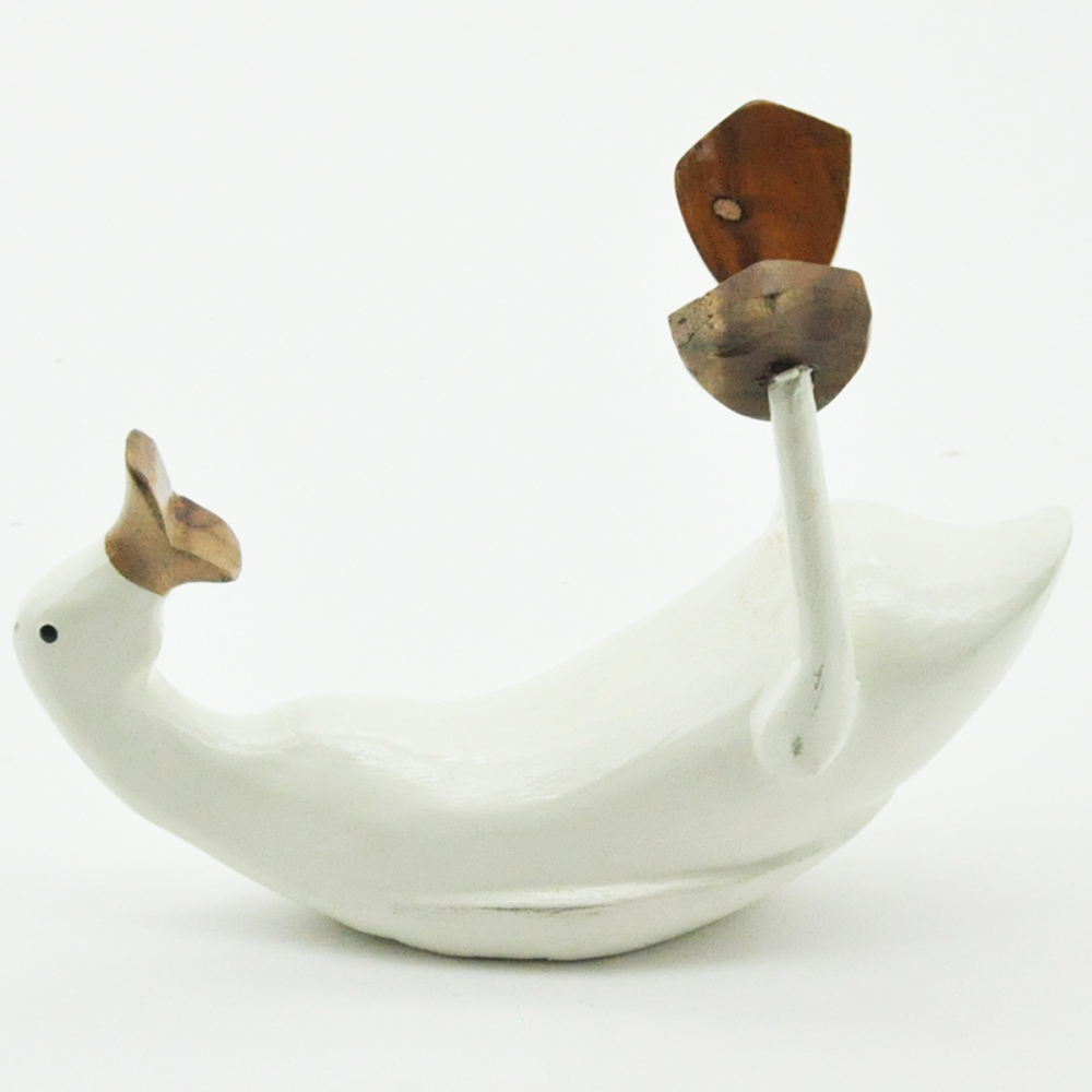 Acacia Home Cream Duck Wine Bottle Holder Image 4