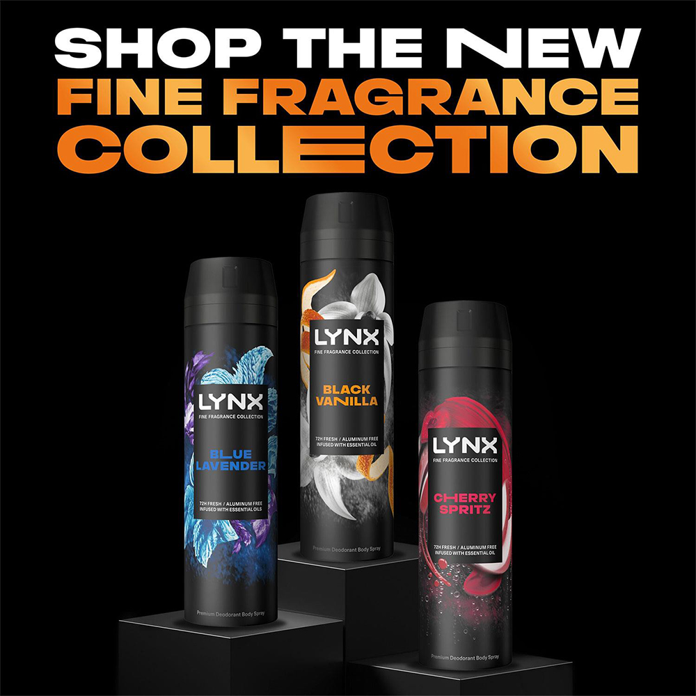 Lynx Fine Fragrance Black Vanilla Body Spray Deodorant 200ml 6 Pack Image 5