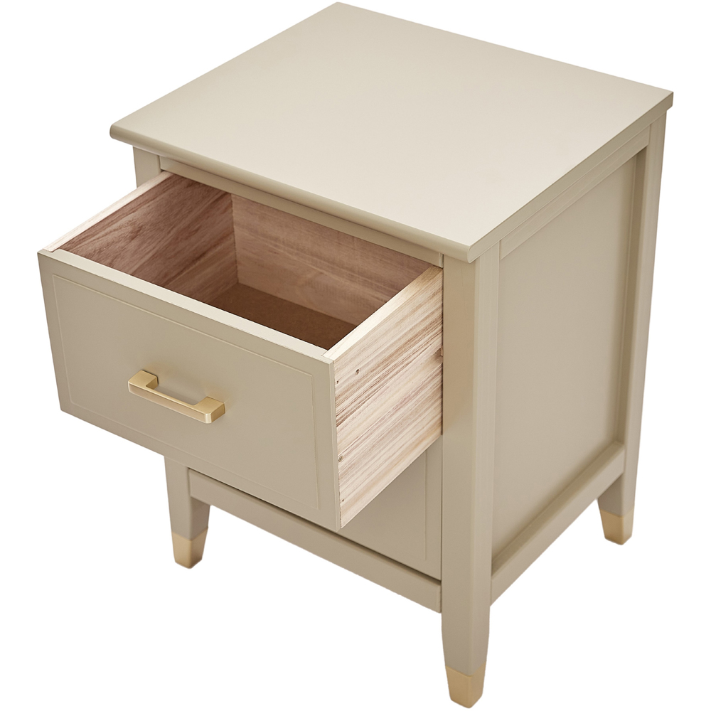 Palazzi 2 Drawers Clay Wide Bedside Table Image 5