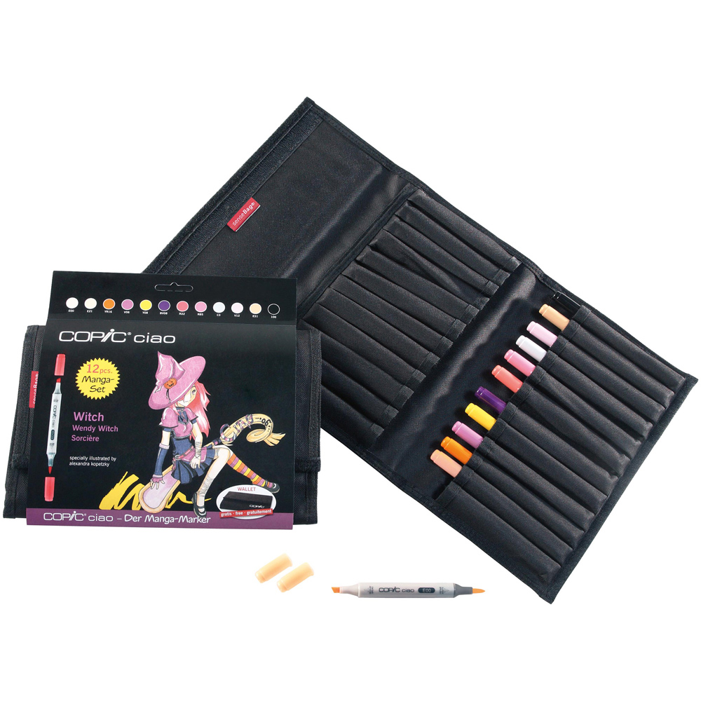 Copic Ciao Manga Witch Marker Pen 12 Pack Image 2